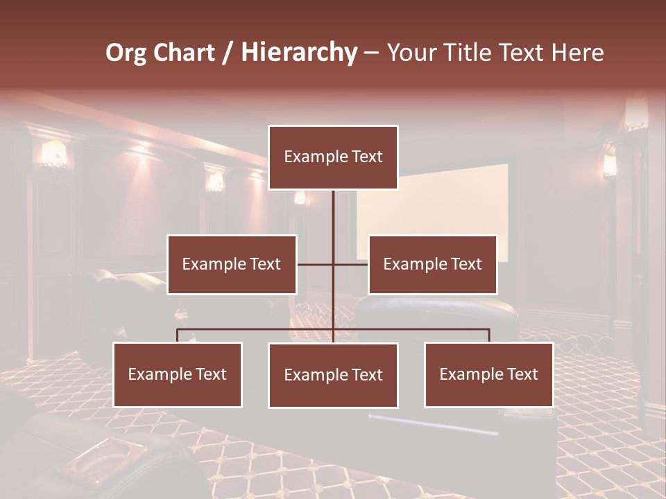 Theater With Large Chairs PowerPoint Template