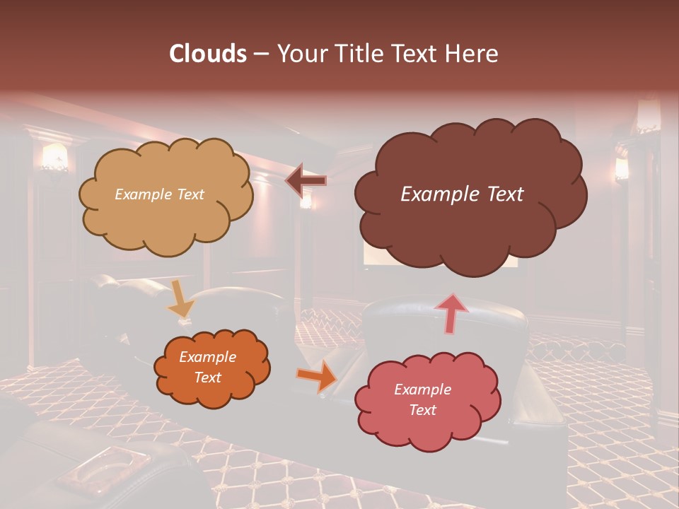 Theater With Large Chairs PowerPoint Template