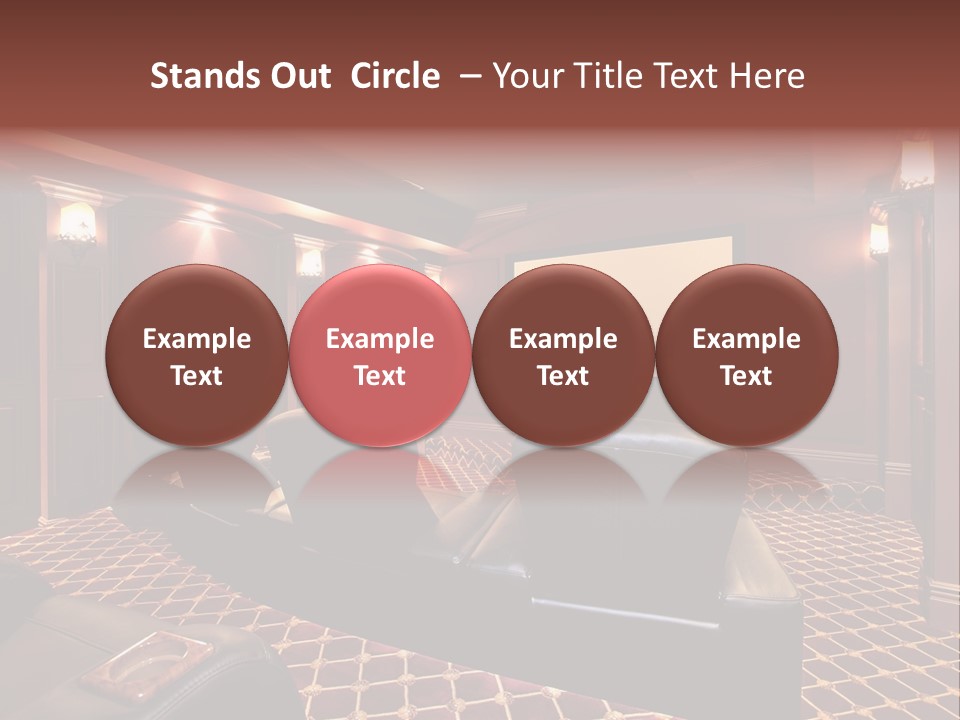 Theater With Large Chairs PowerPoint Template