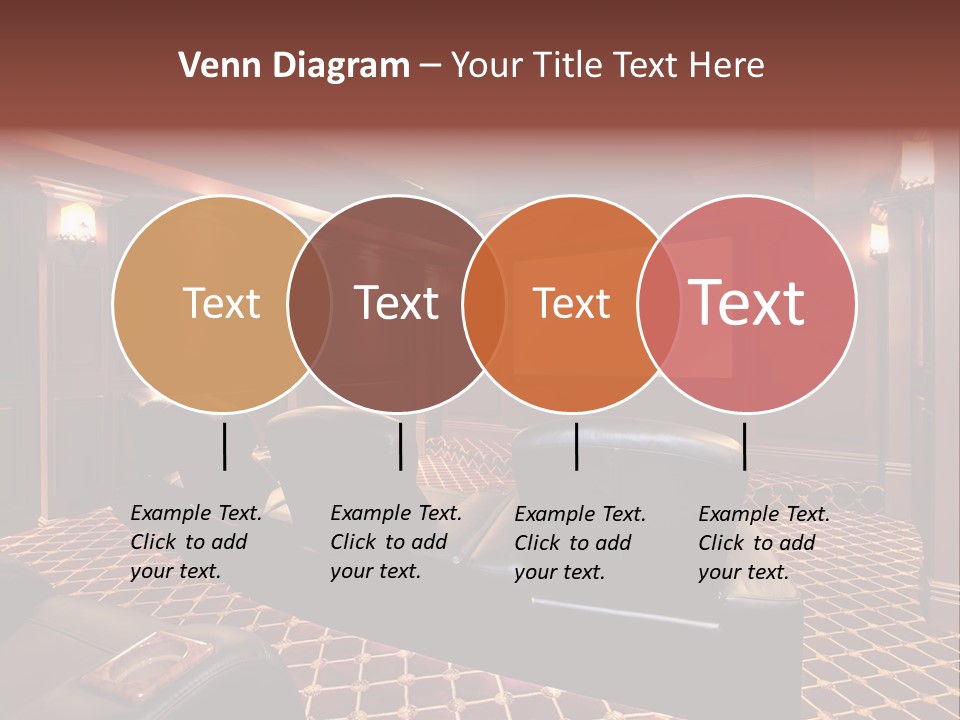 Theater With Large Chairs PowerPoint Template