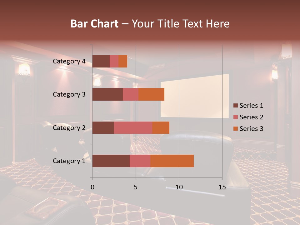 Theater With Large Chairs PowerPoint Template