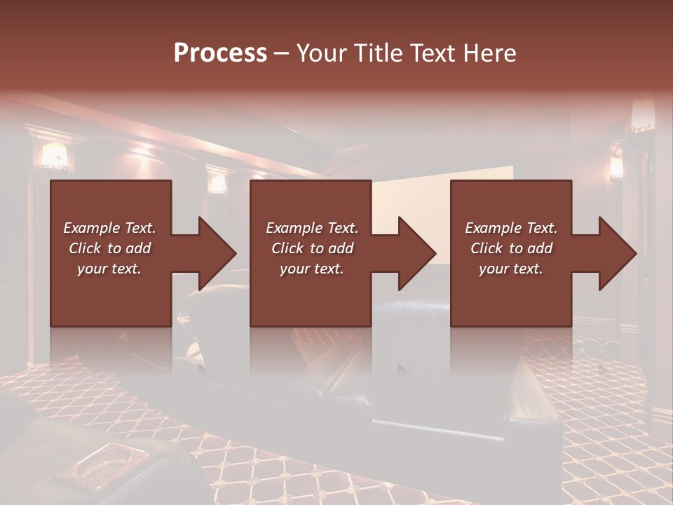 Theater With Large Chairs PowerPoint Template