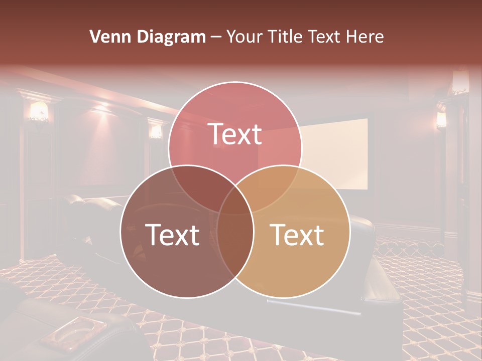 Theater With Large Chairs PowerPoint Template