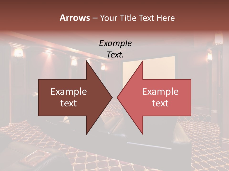 Theater With Large Chairs PowerPoint Template