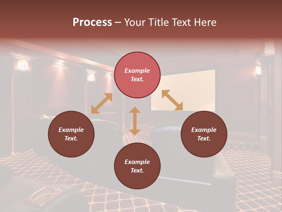 Theater With Large Chairs PowerPoint Template