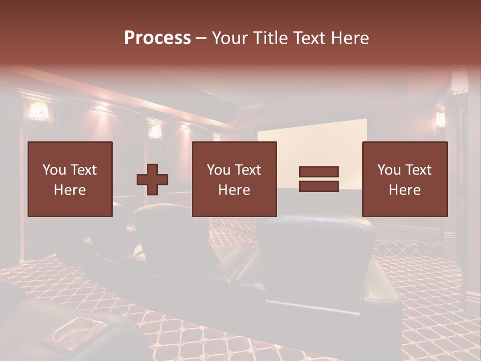 Theater With Large Chairs PowerPoint Template