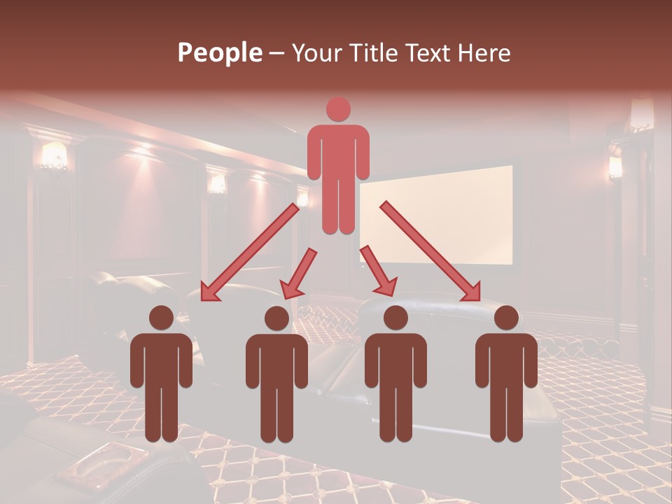 Theater With Large Chairs PowerPoint Template