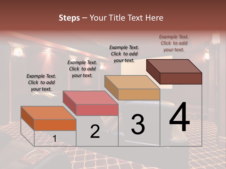 Theater With Large Chairs PowerPoint Template