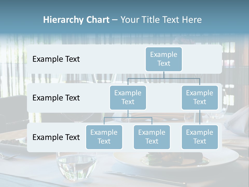 Served Dinner In Modern Restaurant PowerPoint Template