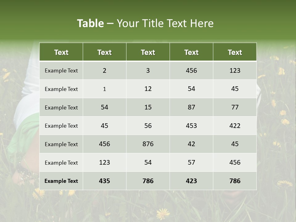 Beautiful Girl And Boy On Summer Lawn With Dandelions PowerPoint Template