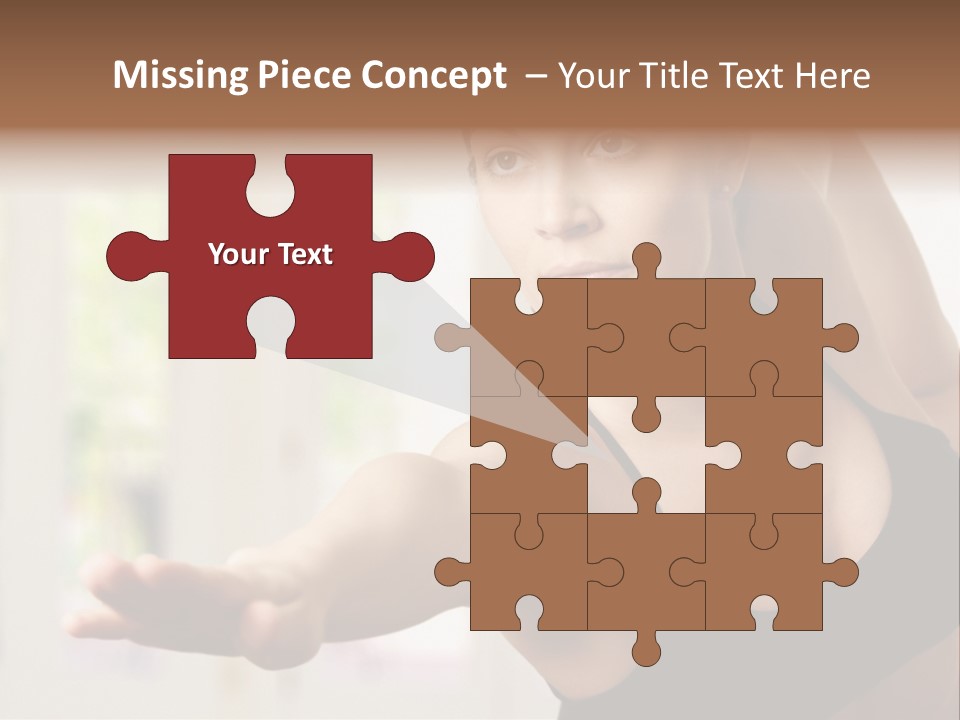 A Woman In A Black Bra Top Doing Yoga PowerPoint Template