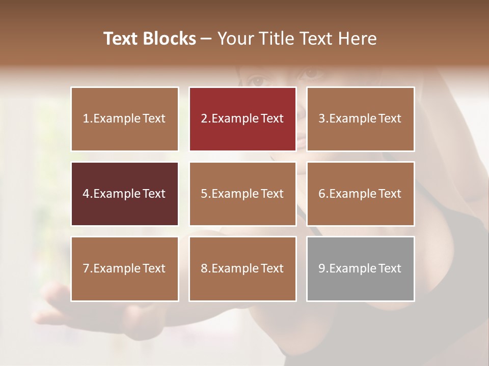 A Woman In A Black Bra Top Doing Yoga PowerPoint Template