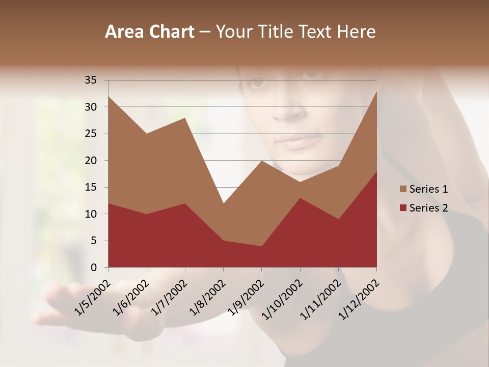 A Woman In A Black Bra Top Doing Yoga PowerPoint Template