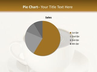 A Cup Of Black Coffee Full To The Brim With Drops Splashing On The Surface Threatening To Spill Over. PowerPoint Template