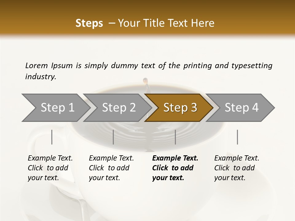 A Cup Of Black Coffee Full To The Brim With Drops Splashing On The Surface Threatening To Spill Over. PowerPoint Template