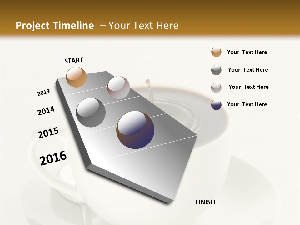 A Cup Of Black Coffee Full To The Brim With Drops Splashing On The Surface Threatening To Spill Over. PowerPoint Template