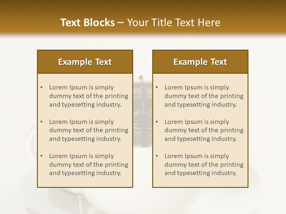 A Cup Of Black Coffee Full To The Brim With Drops Splashing On The Surface Threatening To Spill Over. PowerPoint Template