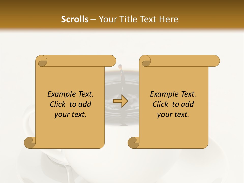 A Cup Of Black Coffee Full To The Brim With Drops Splashing On The Surface Threatening To Spill Over. PowerPoint Template