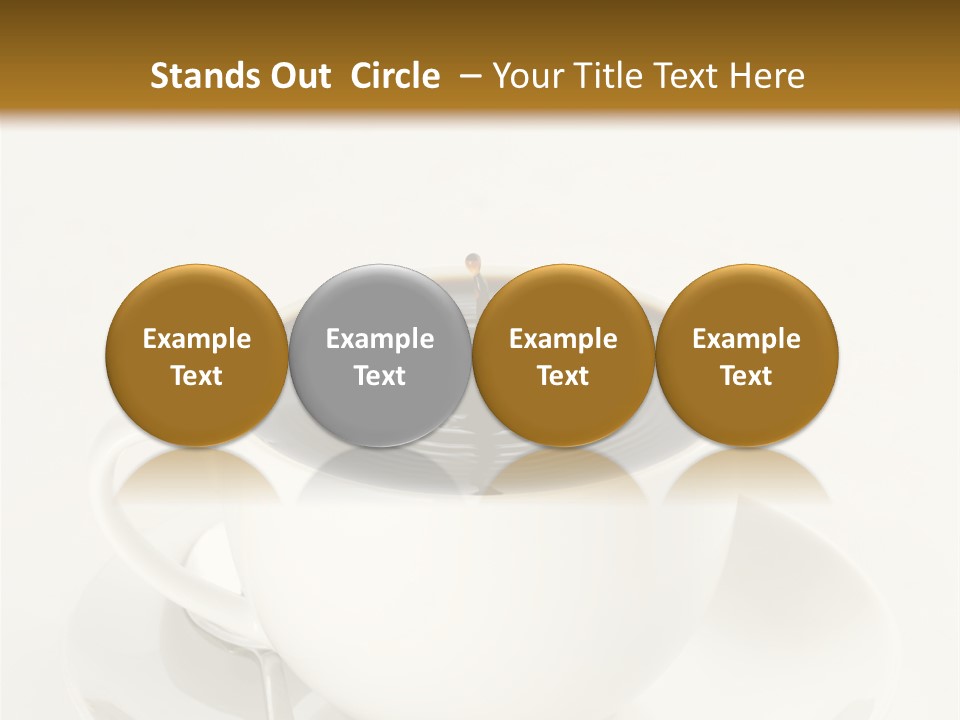 A Cup Of Black Coffee Full To The Brim With Drops Splashing On The Surface Threatening To Spill Over. PowerPoint Template