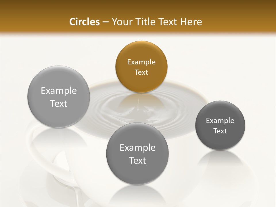 A Cup Of Black Coffee Full To The Brim With Drops Splashing On The Surface Threatening To Spill Over. PowerPoint Template