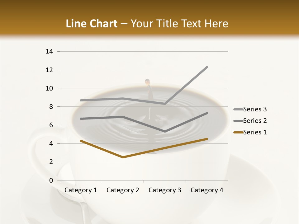 A Cup Of Black Coffee Full To The Brim With Drops Splashing On The Surface Threatening To Spill Over. PowerPoint Template