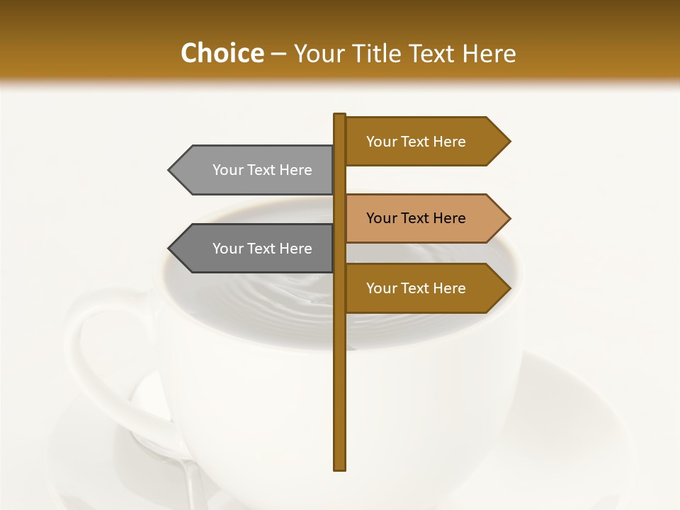 A Cup Of Black Coffee Full To The Brim With Drops Splashing On The Surface Threatening To Spill Over. PowerPoint Template