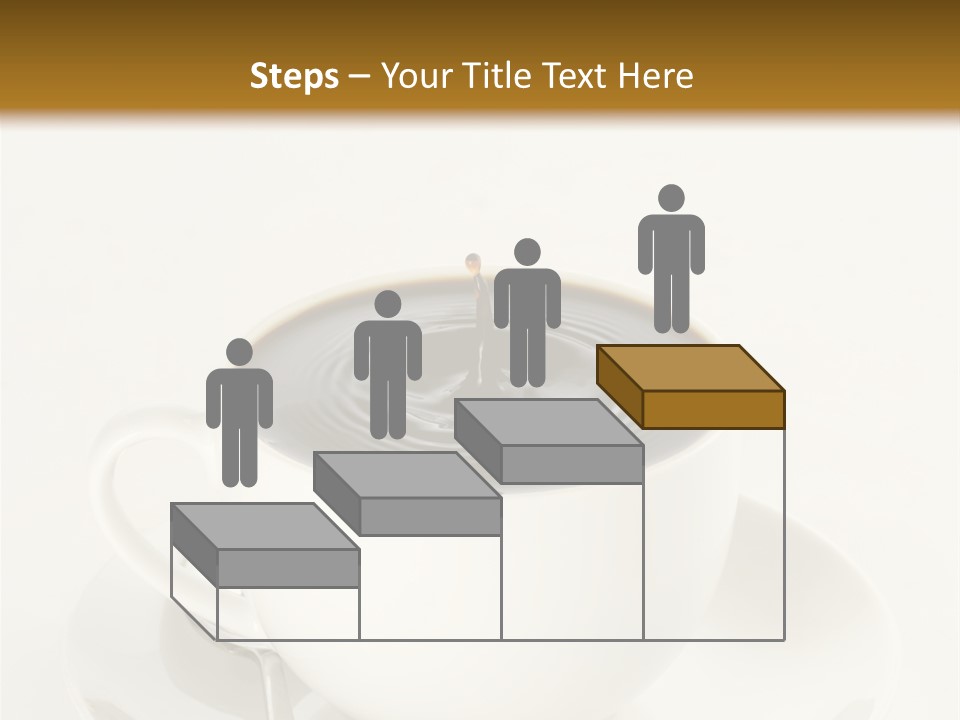 A Cup Of Black Coffee Full To The Brim With Drops Splashing On The Surface Threatening To Spill Over. PowerPoint Template