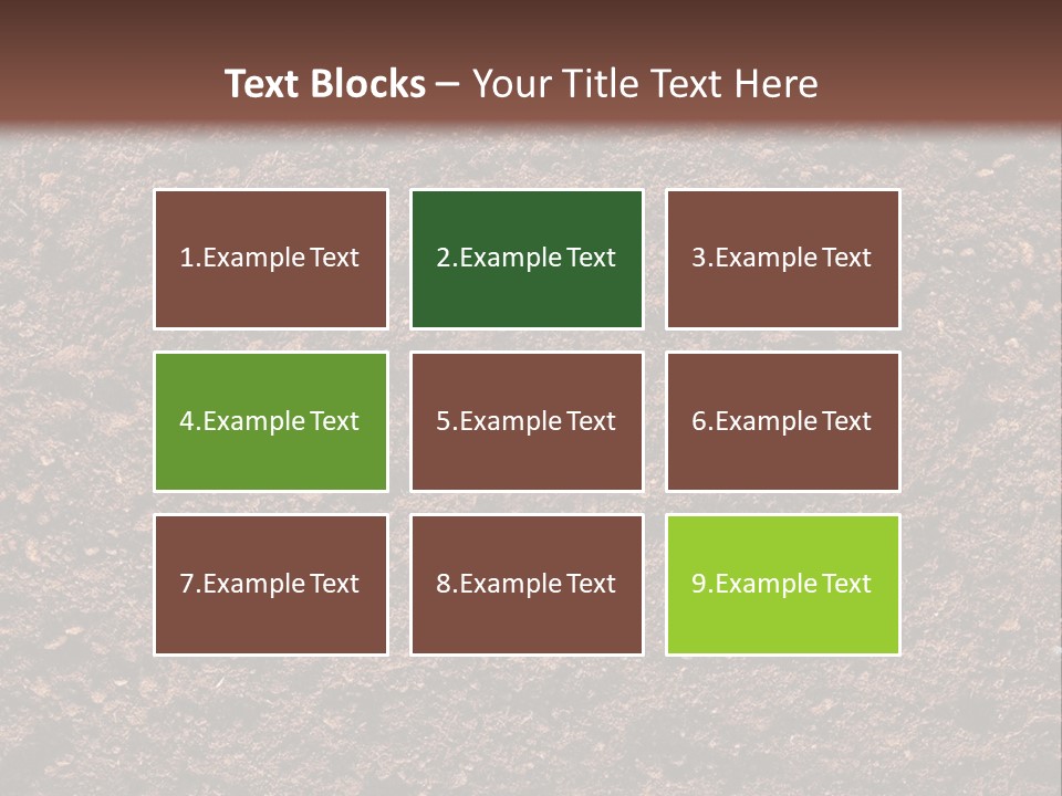 Healthy Grass And Soil Background Similar Available In My Portfolio PowerPoint Template