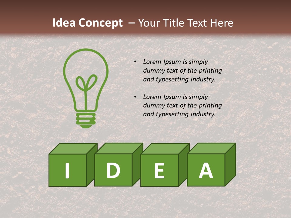 Healthy Grass And Soil Background Similar Available In My Portfolio PowerPoint Template