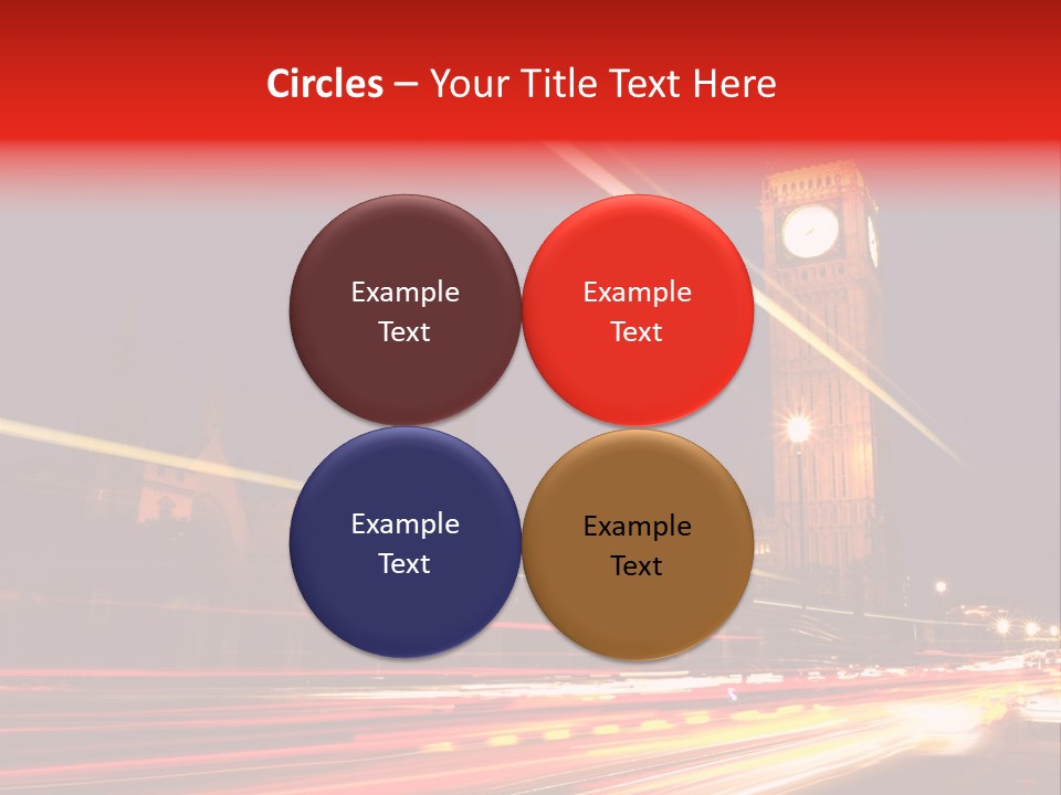 Night Shot Of Houses Of Parliament PowerPoint Template