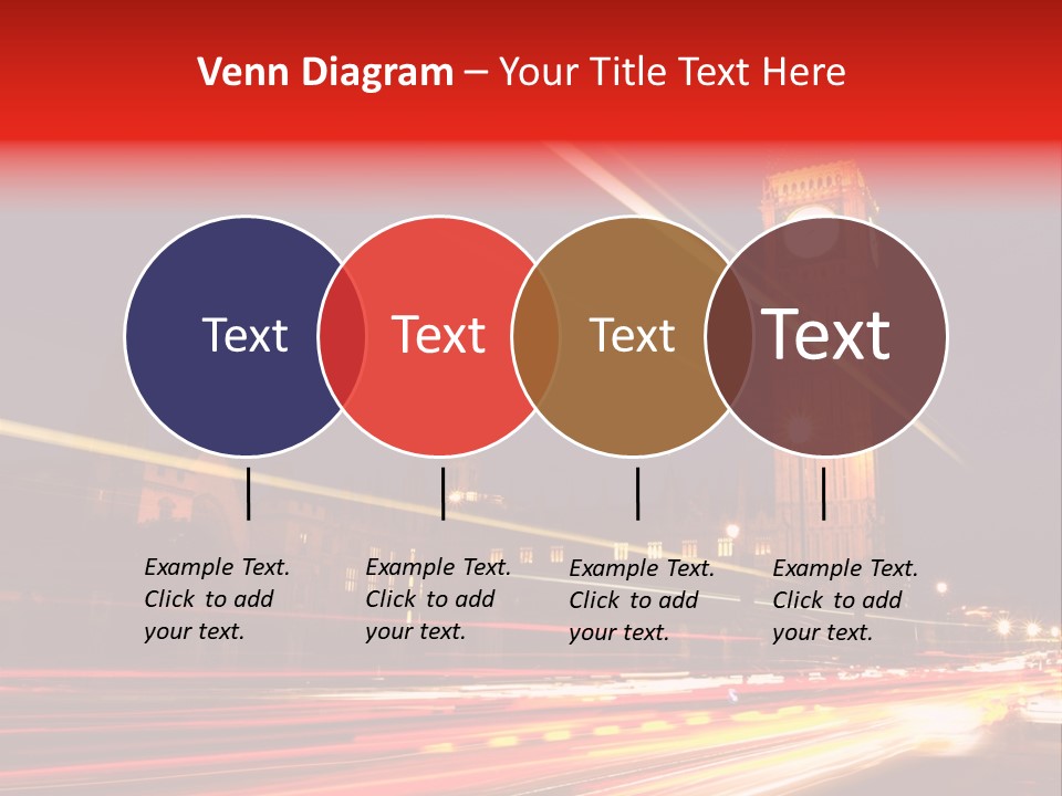 Night Shot Of Houses Of Parliament PowerPoint Template