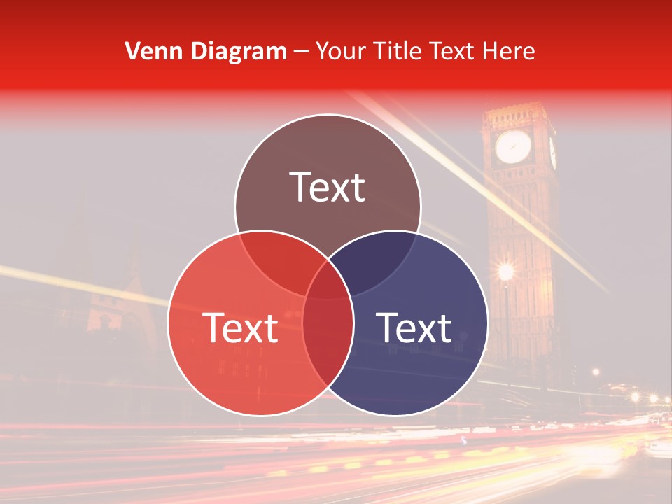 Night Shot Of Houses Of Parliament PowerPoint Template