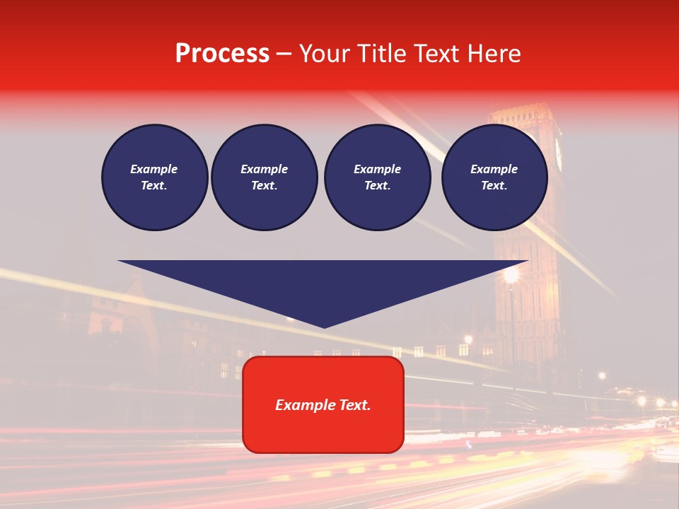 Night Shot Of Houses Of Parliament PowerPoint Template