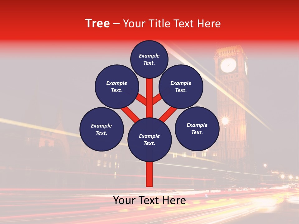 Night Shot Of Houses Of Parliament PowerPoint Template