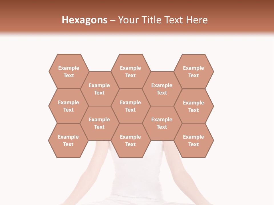 Young Woman Doing Yoga Exercise PowerPoint Template