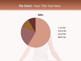 Young Woman Doing Yoga Exercise PowerPoint Template