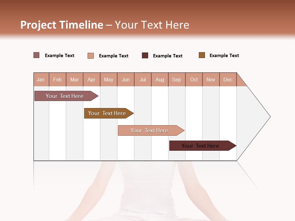 Young Woman Doing Yoga Exercise PowerPoint Template