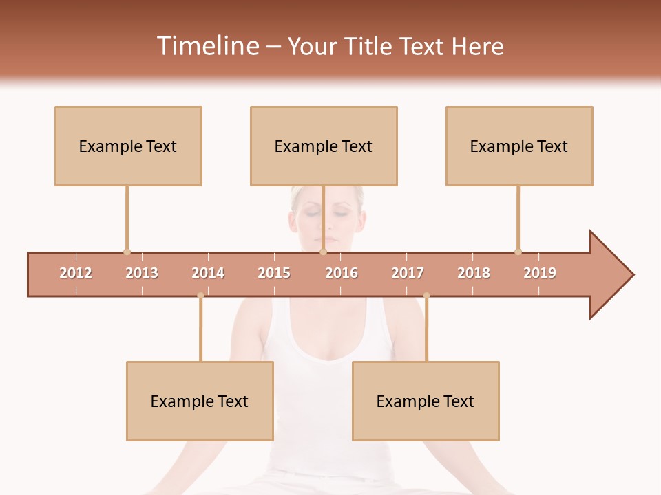 Young Woman Doing Yoga Exercise PowerPoint Template