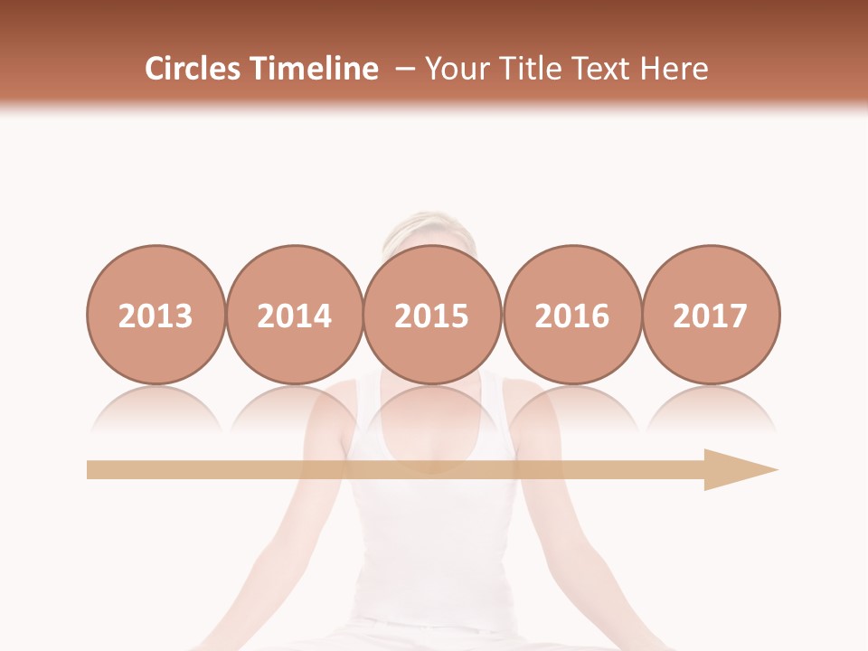 Young Woman Doing Yoga Exercise PowerPoint Template