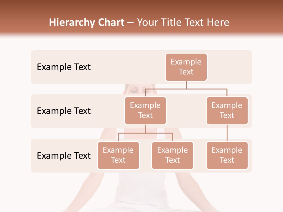 Young Woman Doing Yoga Exercise PowerPoint Template