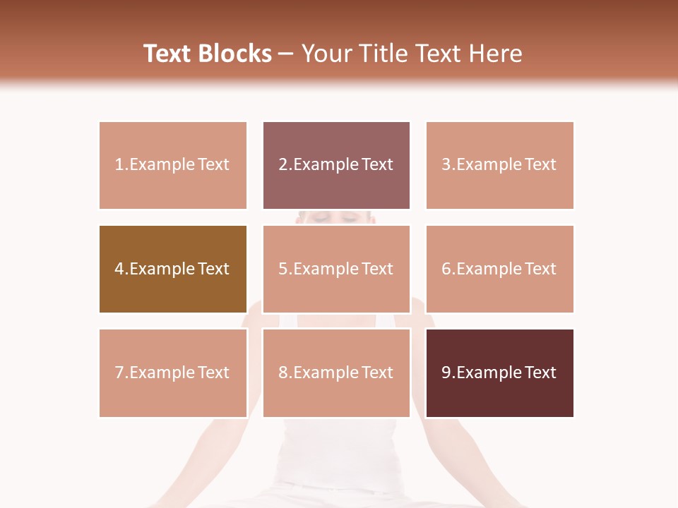 Young Woman Doing Yoga Exercise PowerPoint Template