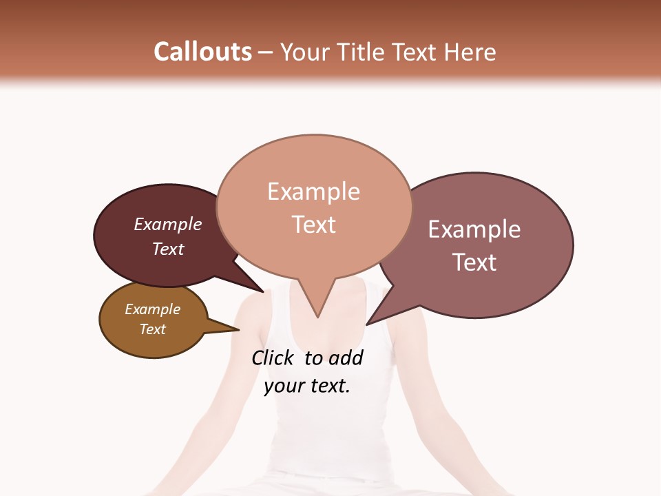 Young Woman Doing Yoga Exercise PowerPoint Template