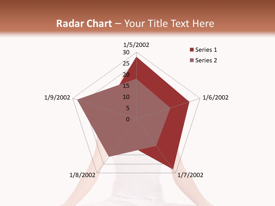 Young Woman Doing Yoga Exercise PowerPoint Template