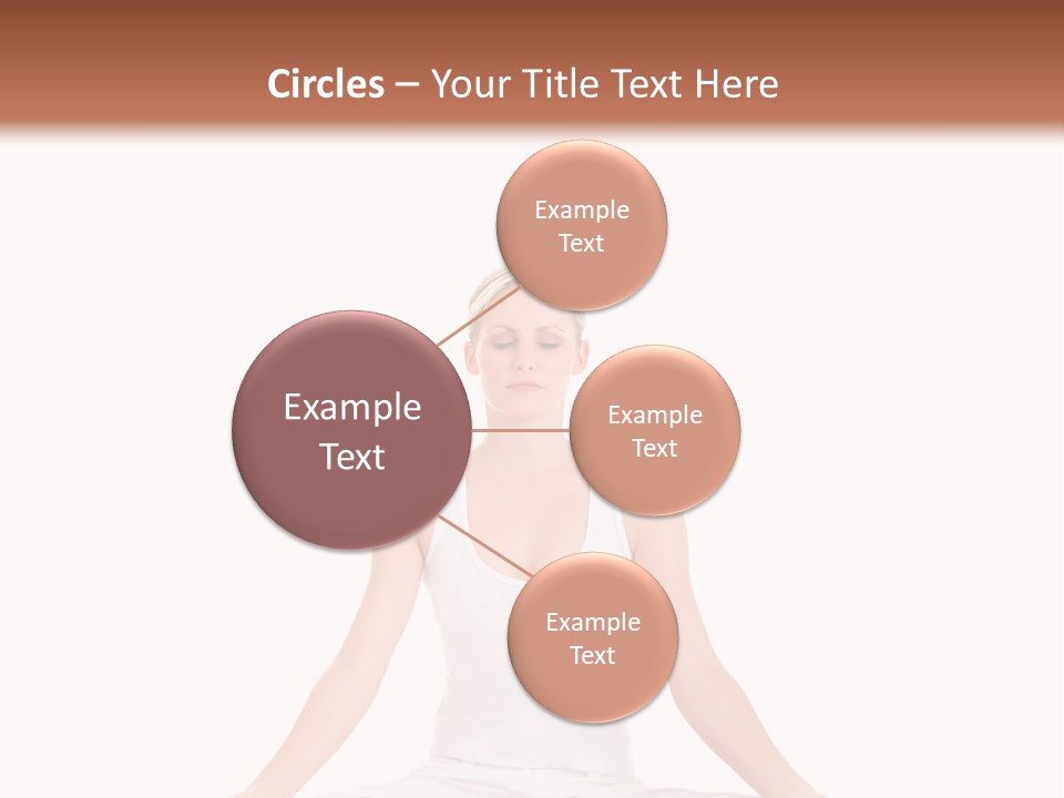 Young Woman Doing Yoga Exercise PowerPoint Template