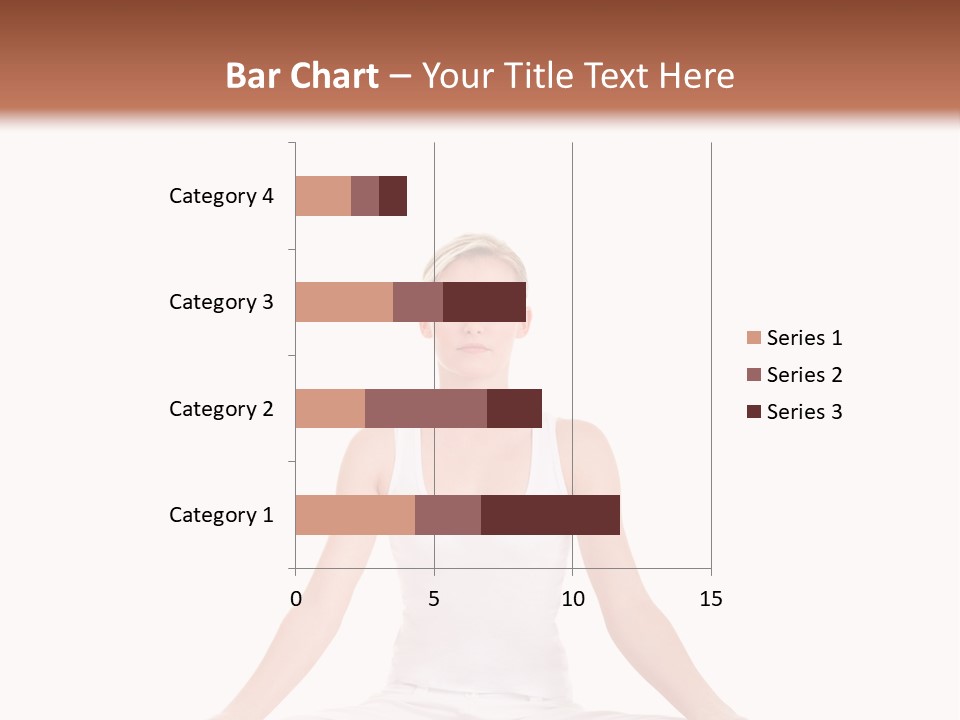 Young Woman Doing Yoga Exercise PowerPoint Template