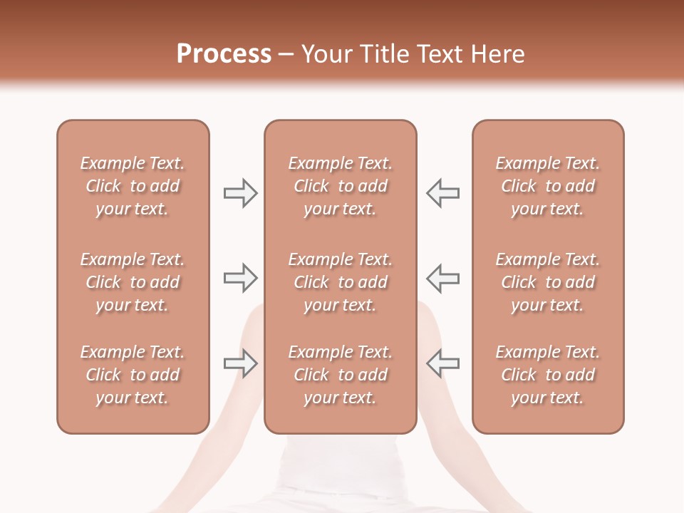 Young Woman Doing Yoga Exercise PowerPoint Template