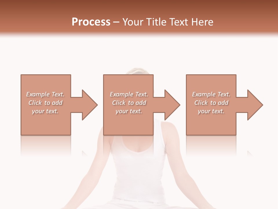Young Woman Doing Yoga Exercise PowerPoint Template