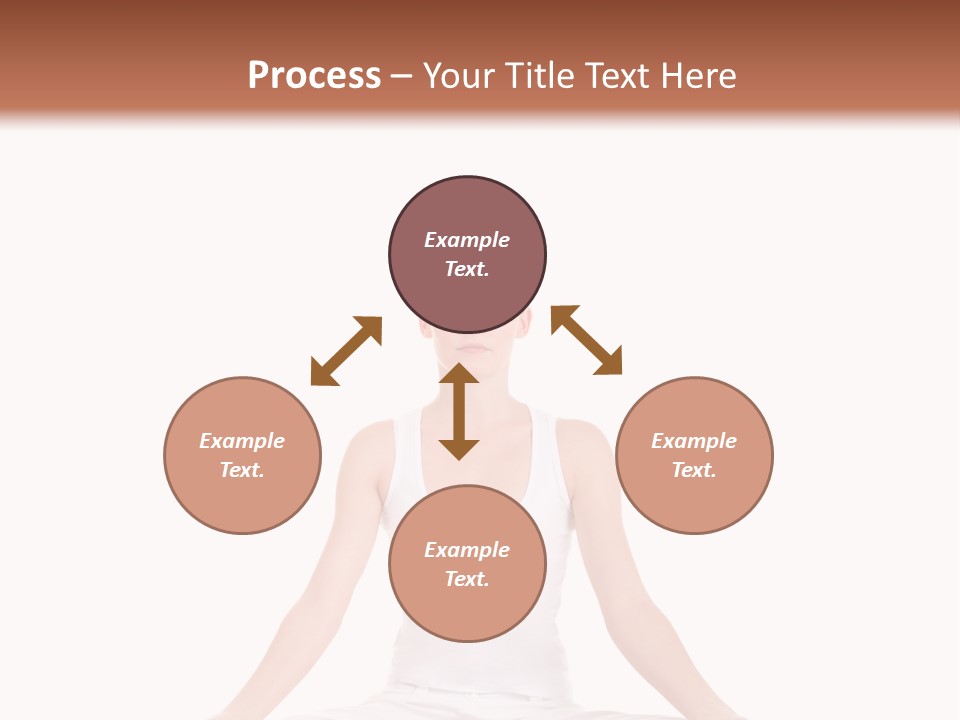 Young Woman Doing Yoga Exercise PowerPoint Template