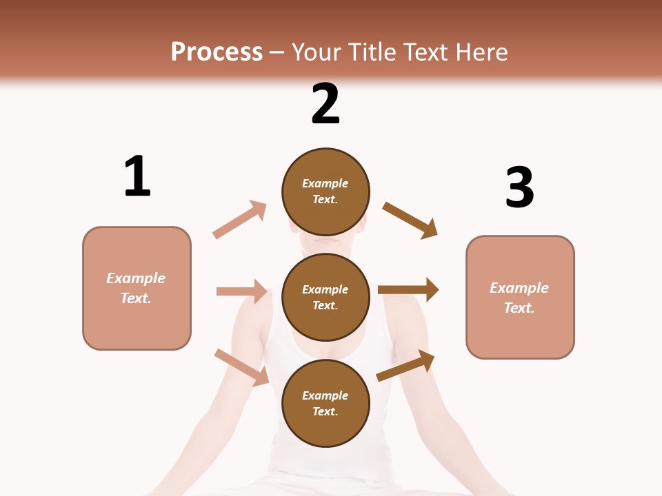 Young Woman Doing Yoga Exercise PowerPoint Template