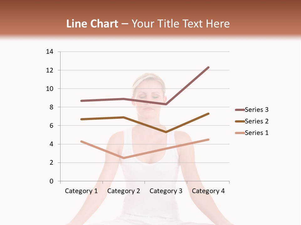 Young Woman Doing Yoga Exercise PowerPoint Template